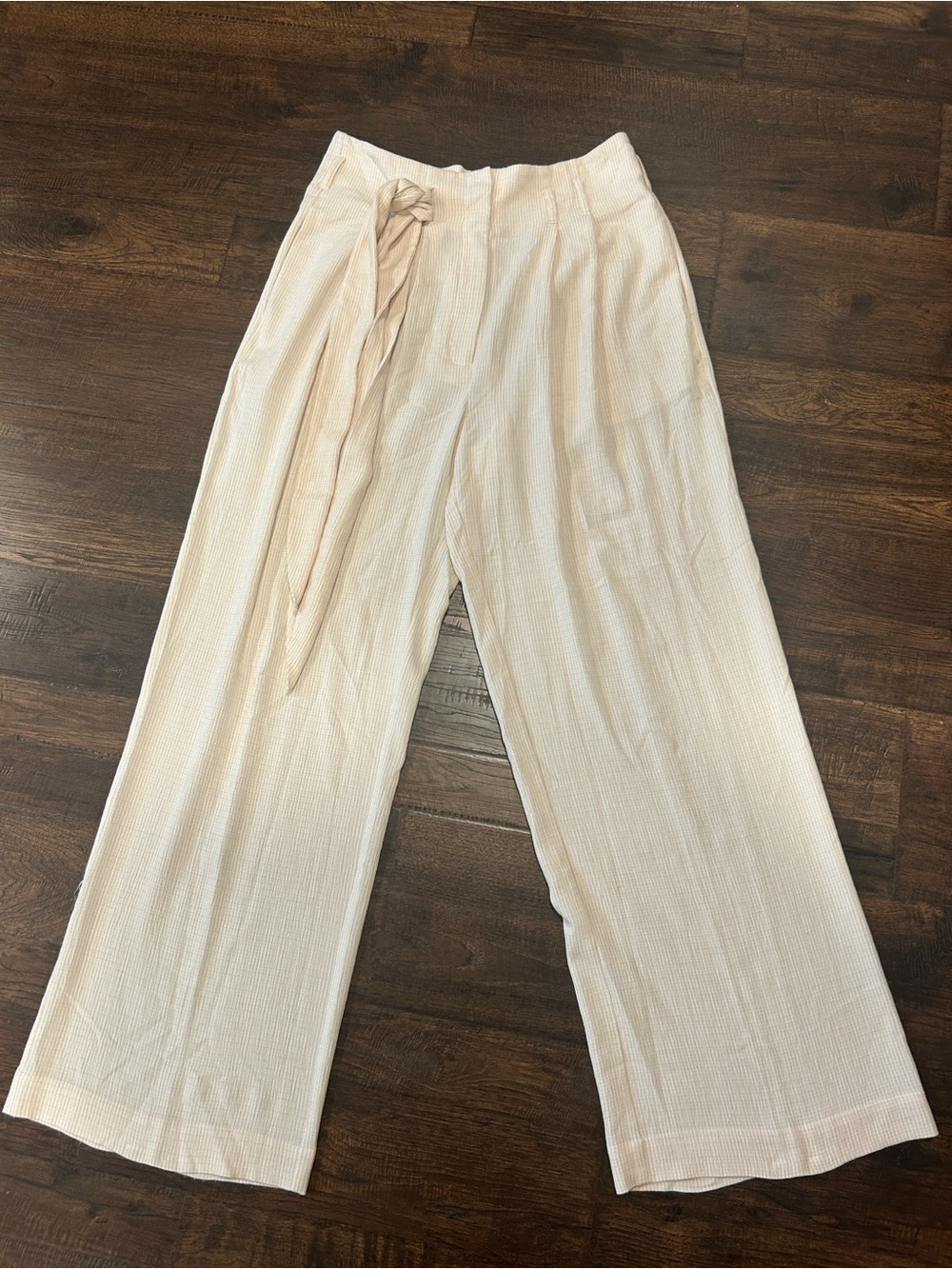 Samsoe Samsoe revolve wide leg pinstripe trousers size large